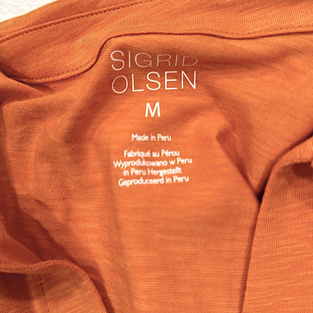 NWOT SIGRID OLSEN V Neck Collared Tank Medium - Picture 10 of 10
